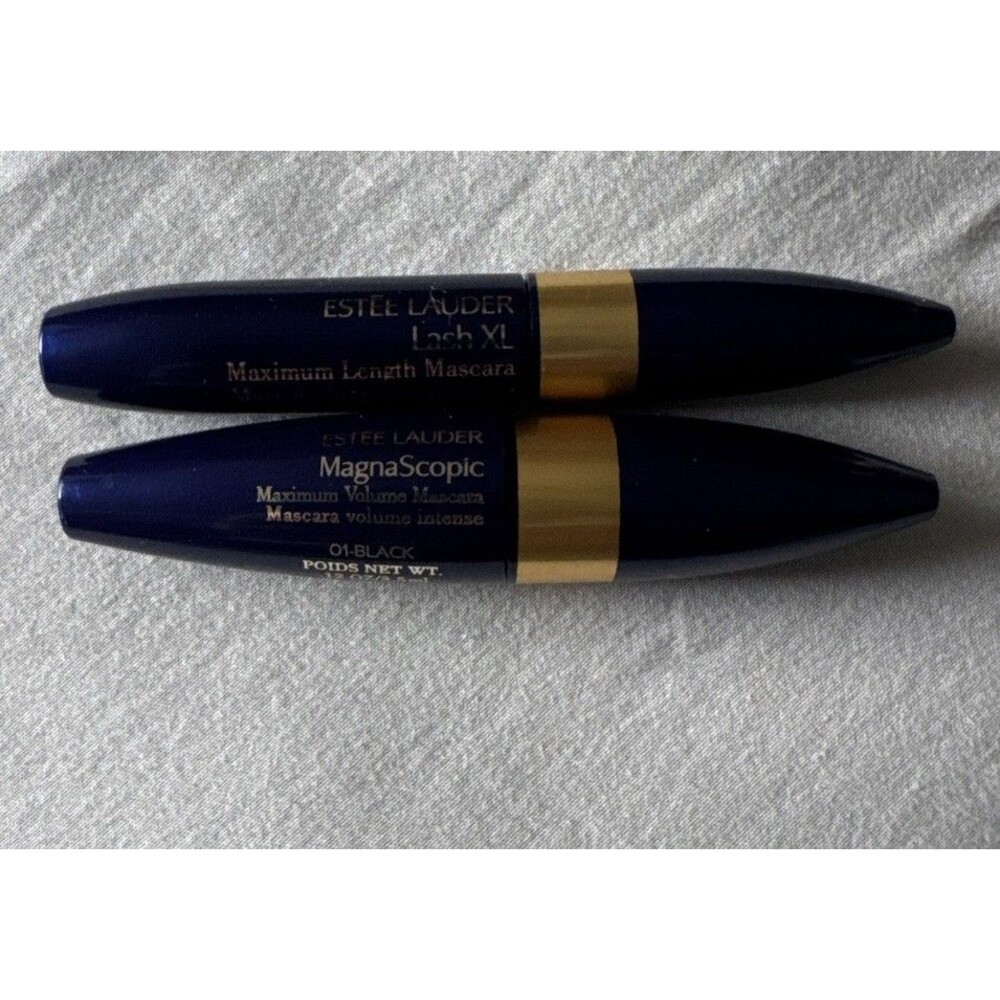 Estee Lauder Lash XL MagnaScopic Mascara Lot of 2 Discontinued Rare HTF 01 Blk